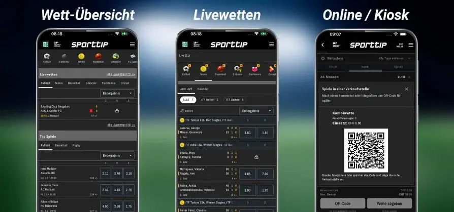 Sporttip sportwetten schweiz app Sporttip App Schweiz